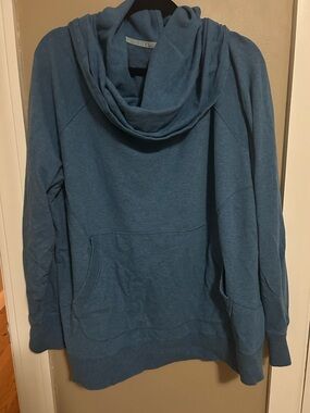 L.L. Bean Teal Blue Cowl-Neck Women's Sweater